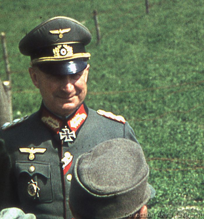 Johann Sinnhuber Third Reich Color Pictures General der Artillerie Johann Sinnhuber