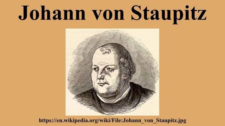 Johann von Staupitz Johann von Staupitz YouTube