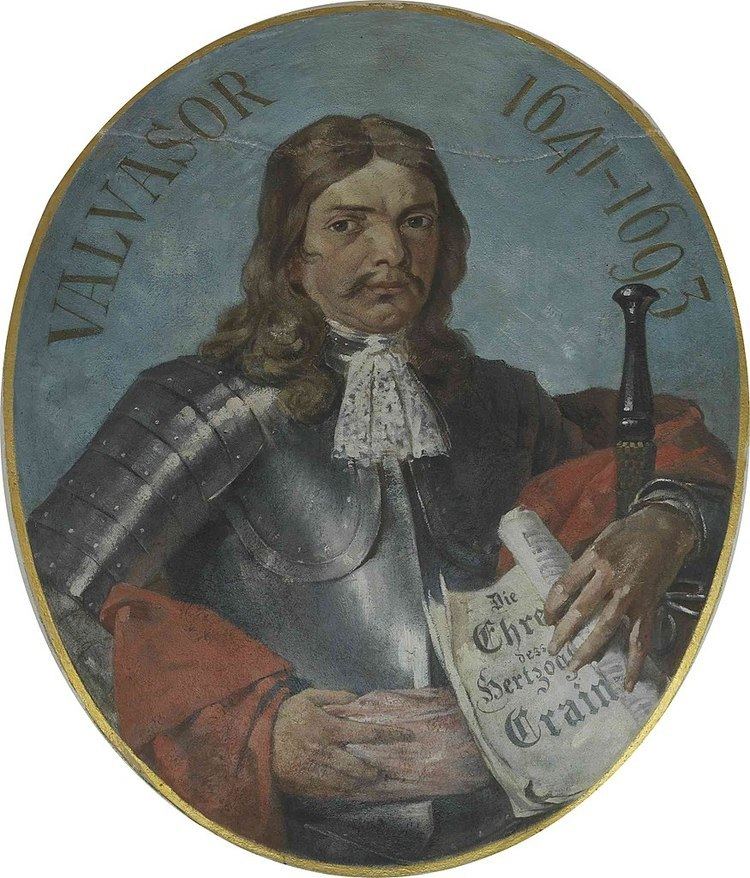 Johann Weikhard von Valvasor httpsuploadwikimediaorgwikipediacommonsthu