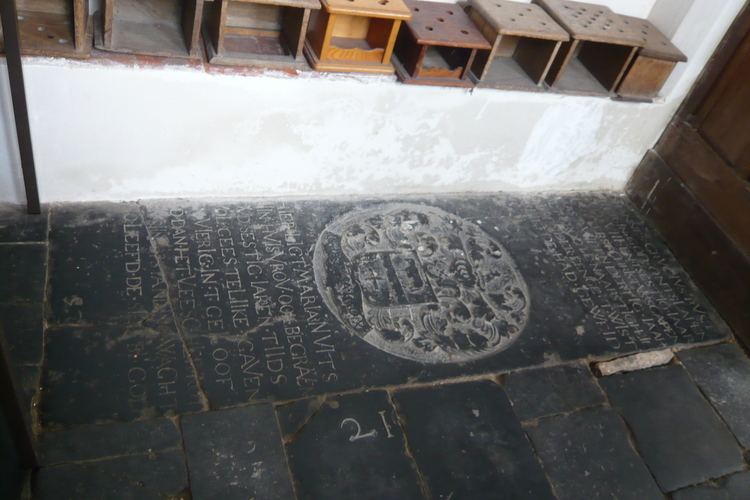 Johannes Crucius FileGrave of Johannes Crucius in the Waalse Kerk Haarlem 04JPG