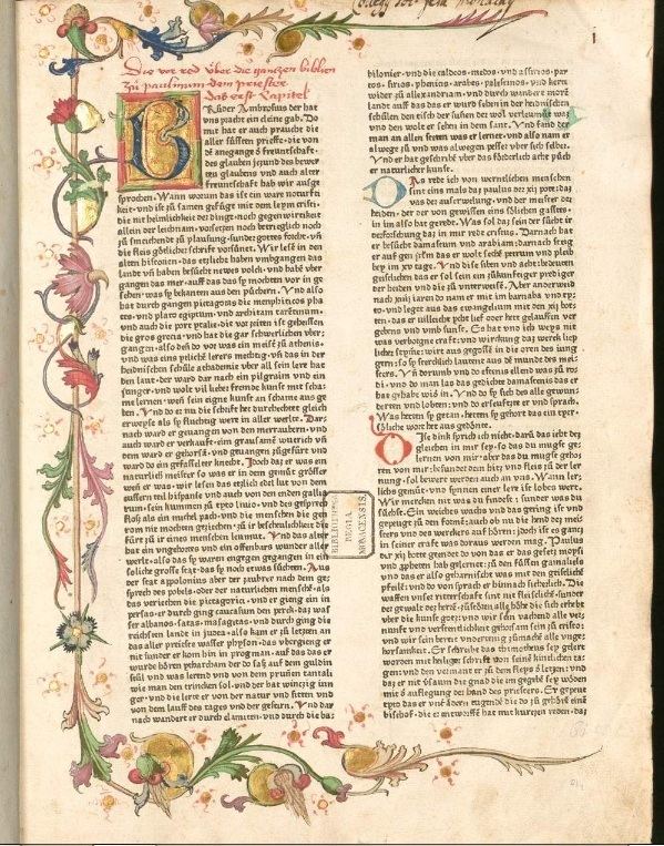 Johannes Mentelin Johannes Mentelin Issues the First Edition of the Bible in a Modern