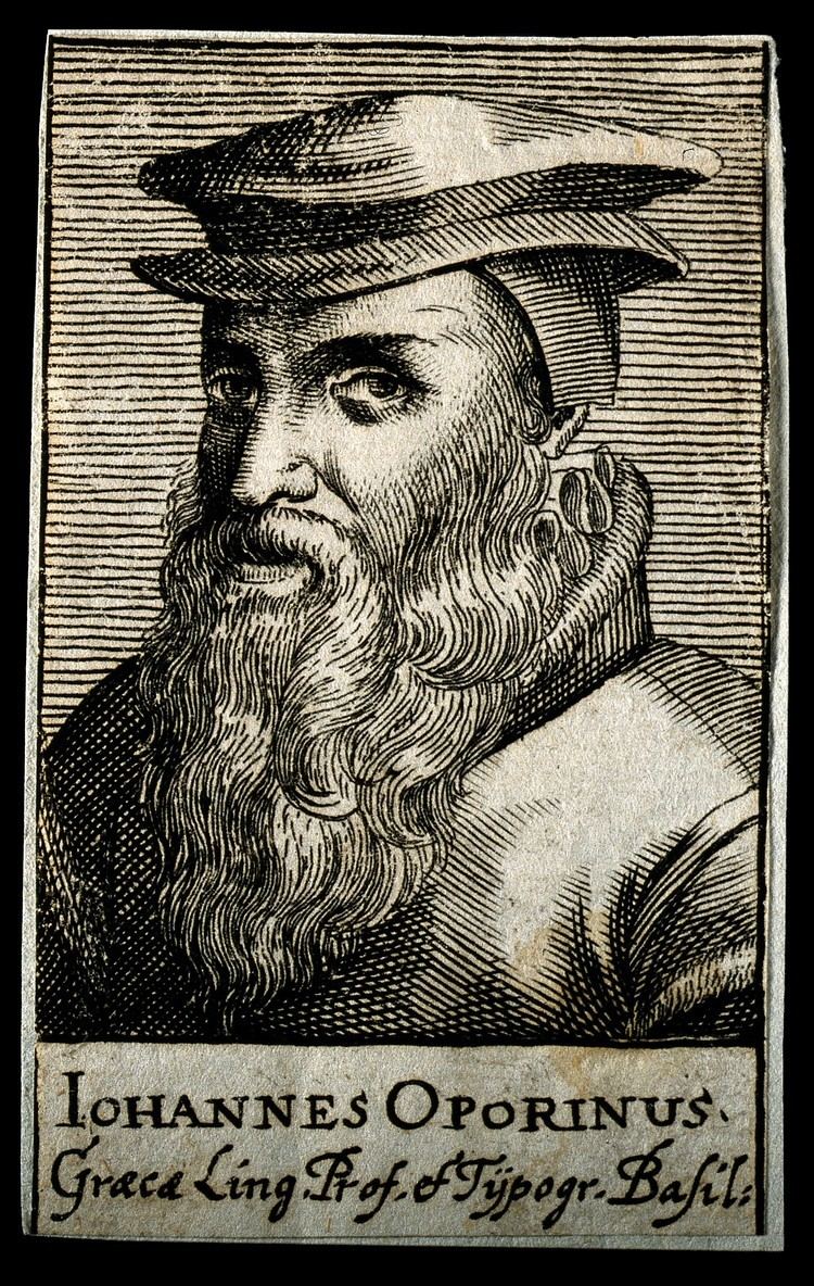 Johannes Oporinus FileJohannes Oporinus Herbst Line engraving 1688 Wellcome