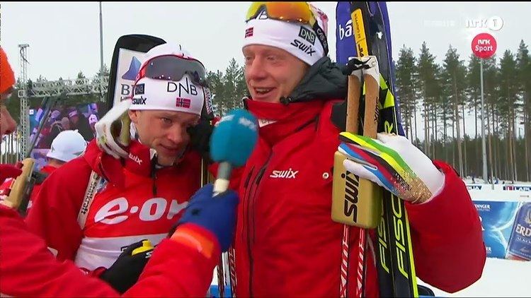 Johannes Thingnes Bø Johannes Thingnes B amp Tarjei B tears after their medals in sprint
