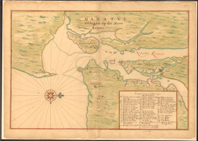 Johannes Vingboons Map of Manhattan Memory American Treasures of the
