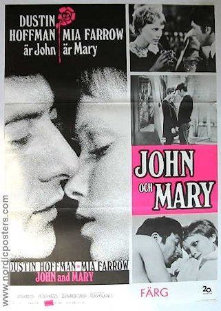 John and Mary (film) John and Mary poster 1969 Dustin Hoffman director Peter Yates original