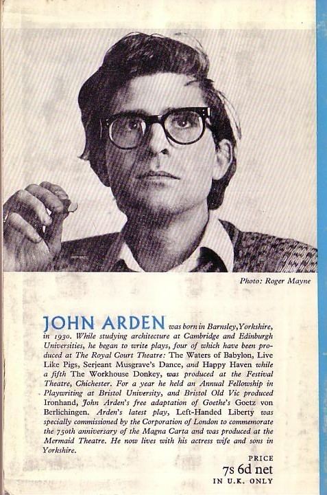 John Arden John Arden ARMSTRONG39S LAST GOODNIGHTltBRgt Methuen 1965