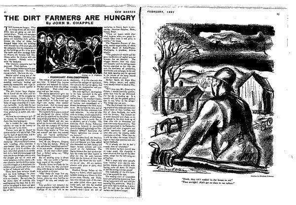 John B. Chapple The Dirt Farmers Are Hungry By John B Chapple The New Masses 1927