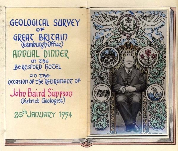 John Baird Simpson John Baird Simpson Pioneers of the British Geological Survey