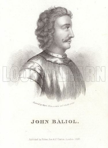 John Balliol Portrait of John Balliol Look and Learn History Picture