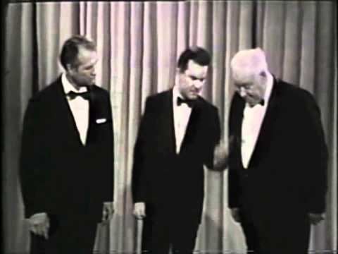 Bob Crane, Richard "Red" Skelton, and John Banner attempt to perform a magic trick when they appeared on "The Red Skelton Hour"