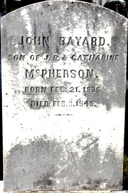 John Bayard McPherson John Bayard McPherson 1825 1845 Find A Grave Memorial
