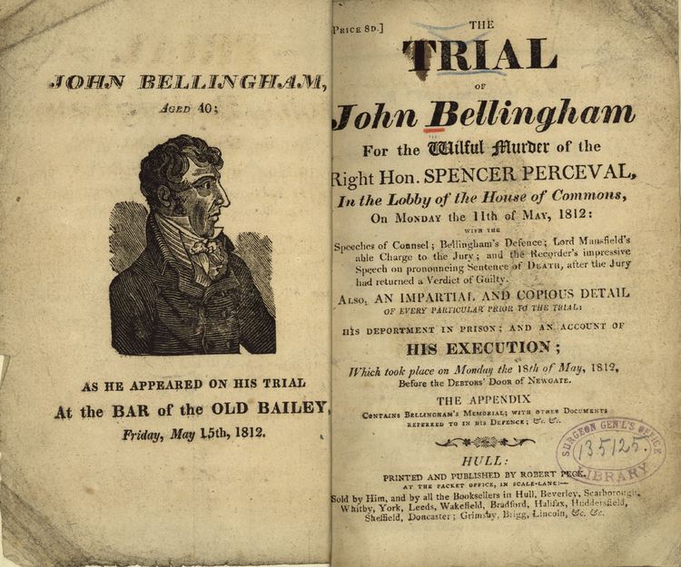 John Bellingham Murder Pamphlets Pamphlets page 3