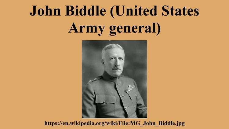 John Biddle (United States Army general) John Biddle United States Army general YouTube