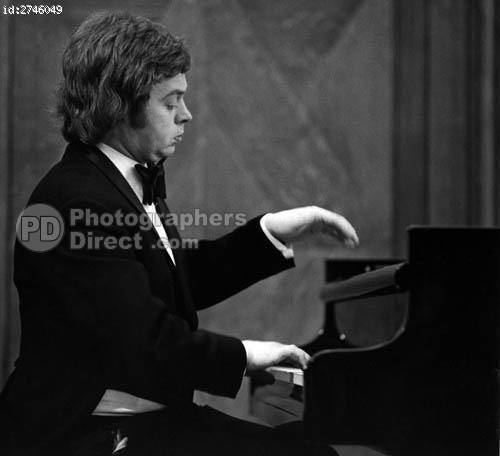 John Bingham (pianist) PD Stock photo John Bingham Portrait At Piano May 1974 JB