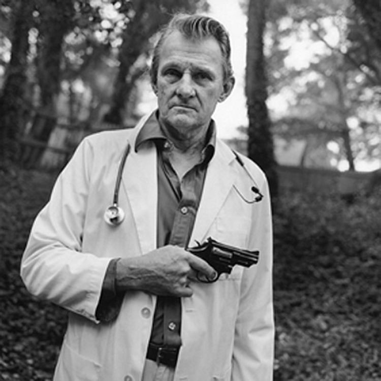 John Britton (doctor) Dr John Britton with the 357 Magnum he carried for protection when