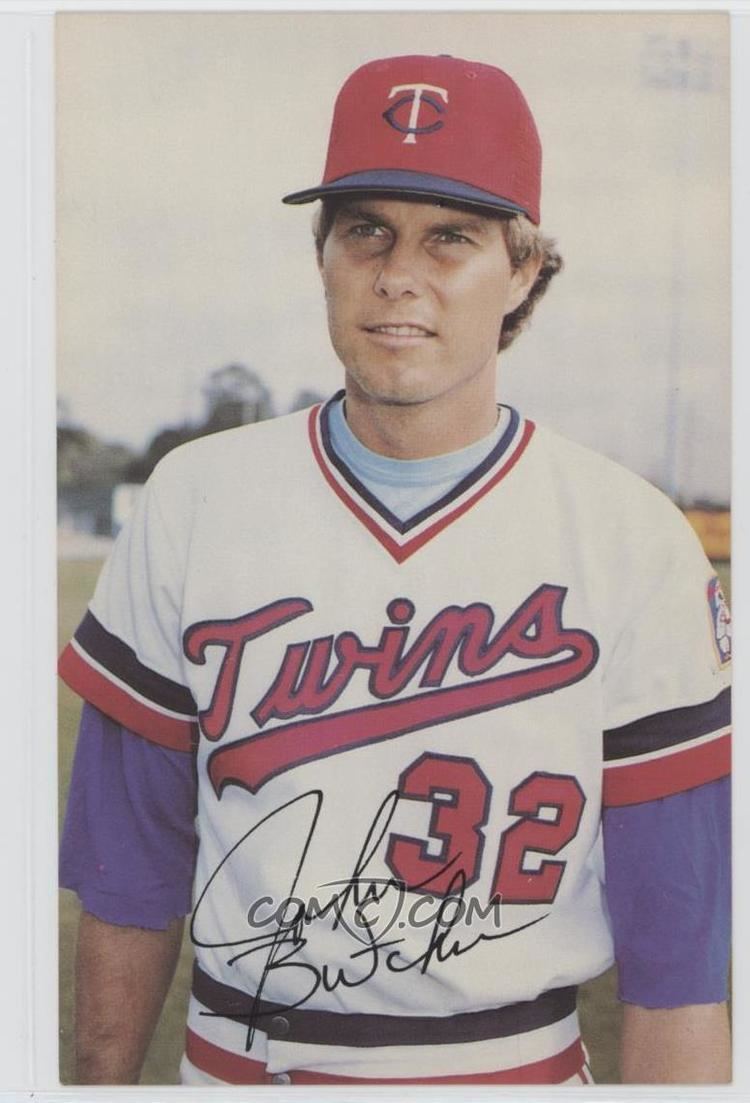 John Butcher (baseball) 1984 BRF Minnesota Twins Post Cards Base JOBU John Butcher