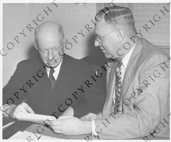John Caskie Collet Truman Library Photograph Judge John Caskie Collet Confers with