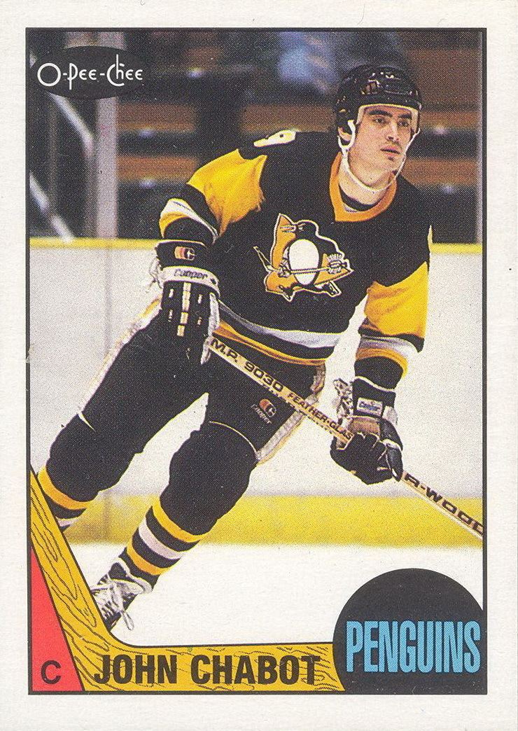 John Chabot John Chabot Player39s cards since 1985 1988 penguins