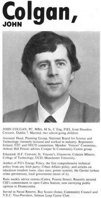 John Colgan Leaflet from Alice Glenn John Colgan Michael Keating Fine Gael