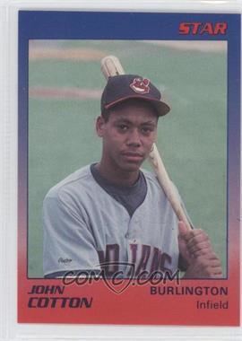 John Cotton (baseball) 1989 Star Burlington Indians Base 6 John Cotton COMC Card