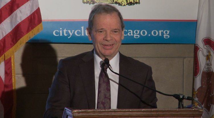 John Cullerton City Club of Chicago Illinois Senate President John Cullerton WGN