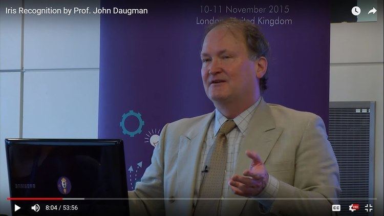 John Daugman Iris Recognition by Prof John Daugman YouTube