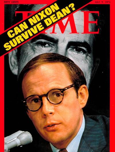 John Dean TIME Magazine Cover John Dean and Richard Nixon July 9 1973
