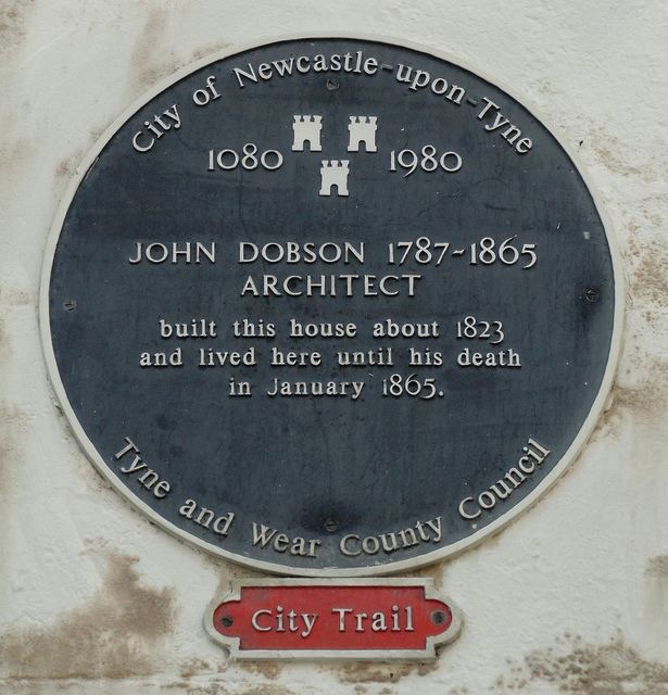 John Dobson (architect) John Dobson black plaque Open Plaques