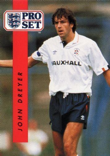 John Dreyer (footballer) LUTON TOWN John Dreyer 322 PROSET 1990 1991 Football Trading Card