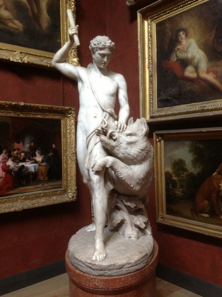 John Edward Carew John Edward Carew sculpture of Adonis in the North Gallery at