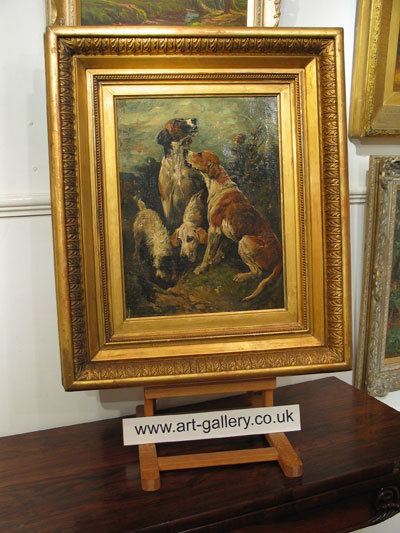John Emms (artist) Emms original signed dog and New Forest oil paintings Robert