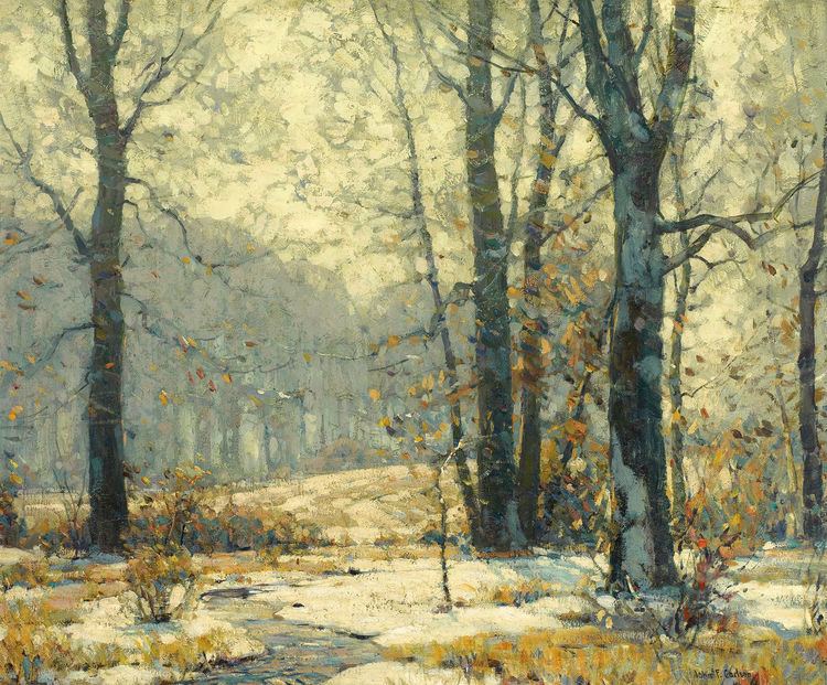 John F. Carlson Winter Morning Mists by John Fabian Carlson Snowscapes