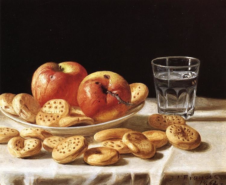 John F. Francis The Athenaeum Still Life with Apples and Biscuits John