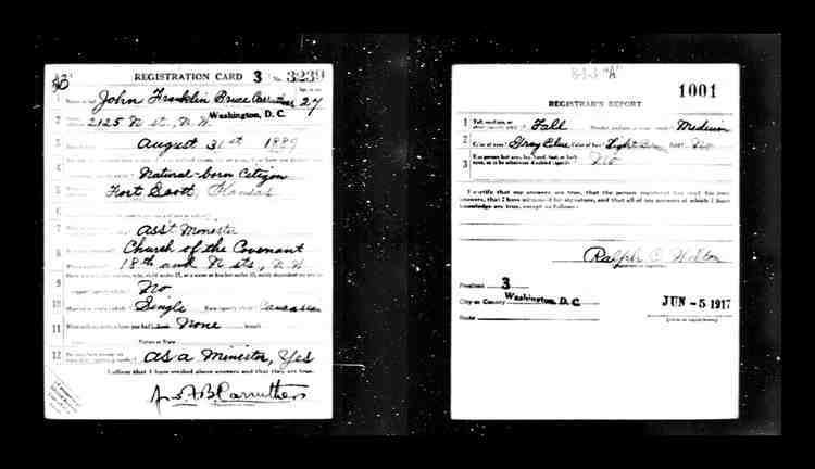 John Franklin Bruce Carruthers FileJohn Franklin Bruce Carruthers draft registration 1917jpg