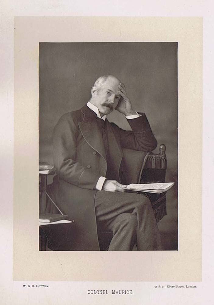 John Frederick Maurice SIR JOHN FREDERICK MAURICE Antique Photograph 1890 by WD Downey eBay