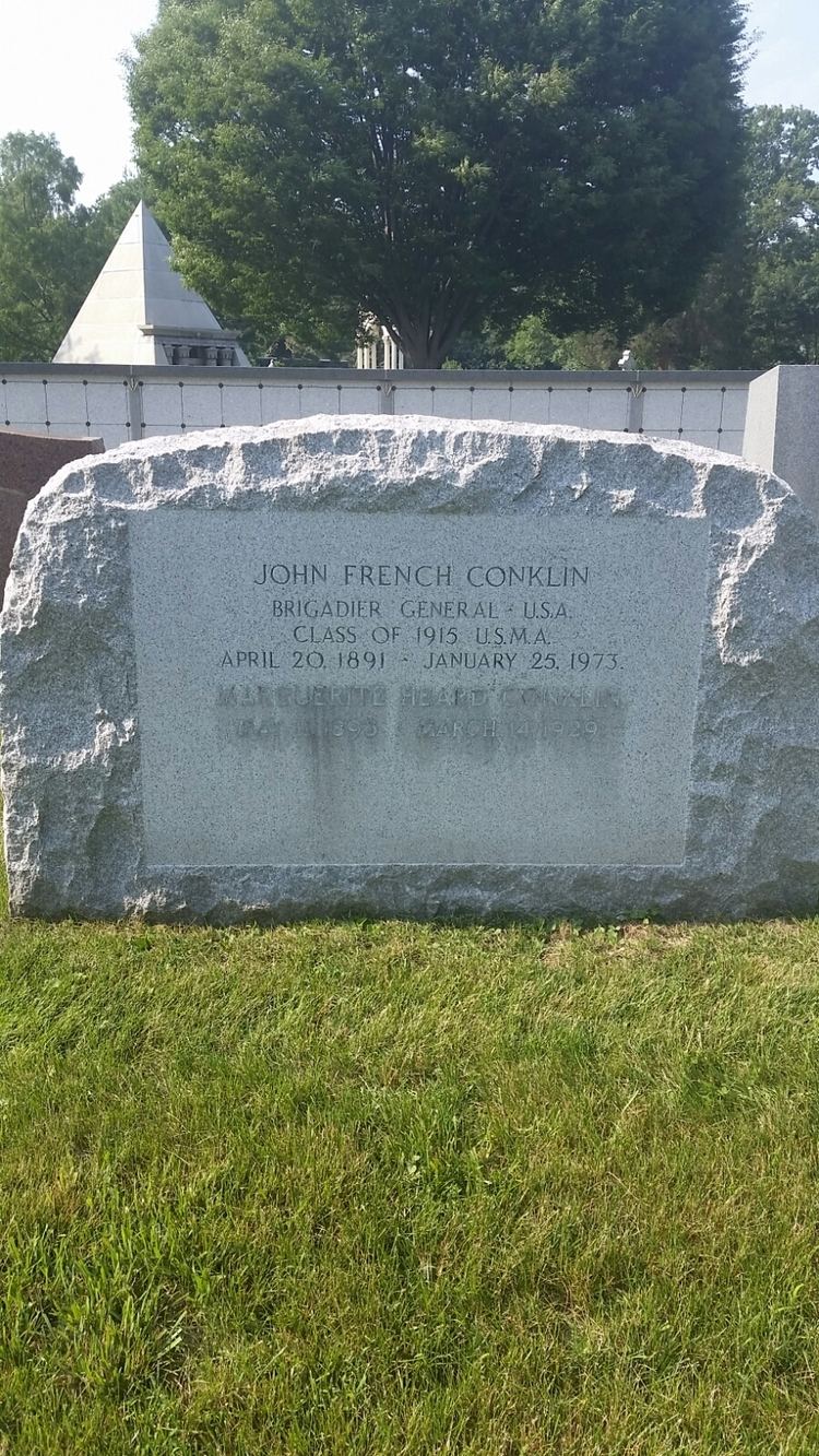 John French Conklin BG John French Conklin 1891 1973 Find A Grave Memorial