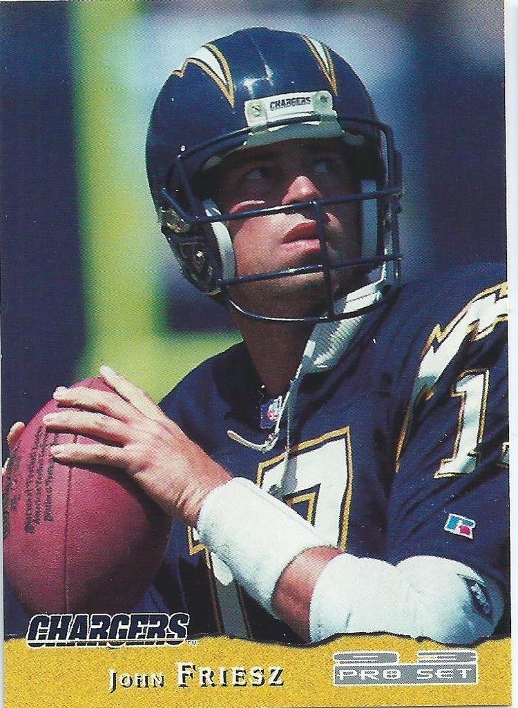 John Friesz SAN DIEGO CHARGERS John Friesz 387 Pro Set 1993 NFL Collectable