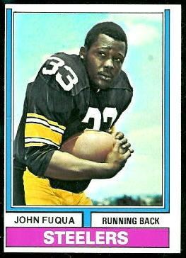 John Fuqua wwwfootballcardgallerycom1974Topps13JohnFuq