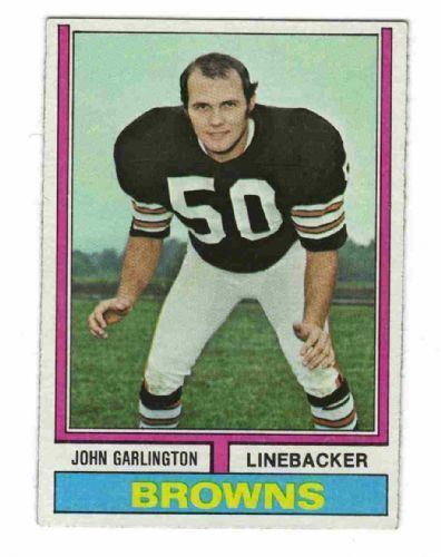 John Garlington CLEVELAND BROWNS John Garlington 237 TOPPS 1974 NFL American