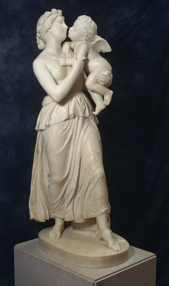 John Gibson (sculptor) Nymff a Ciwpid Nymph and Cupid by John Gibson RA 1790l866