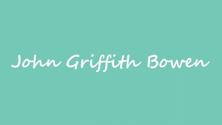 John Griffith Bowen OBM Playwright John Griffith Bowen YouTube