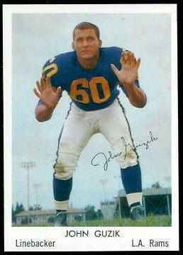 John Guzik (linebacker) John Guzik 1959 Bell Brand Rams 20 Vintage Football Card Gallery