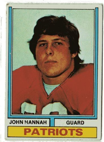 John Hannah (American football) NEW ENGLAND PATRIOTS John Hannah 383 TOPPS 1974 NFL