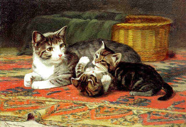John Henry Dolph FileJohn Henry Dolph A Cat with her Kittensjpg Wikimedia Commons