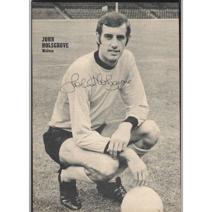 John Holsgrove Autograph of John Holsgrove the Wolverhampton Wanderers footballer