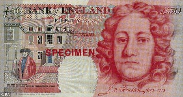 John Houblon Sir John Houblon 50 note to be withdrawn Daily Mail Online