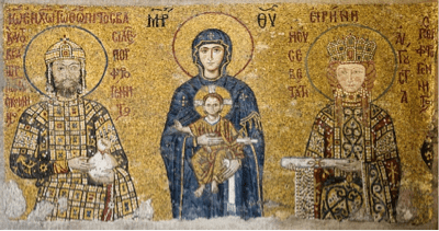 John II Komnenos Virgin and Child and Emperor John II Komnenos and Empress