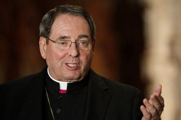 John J. Myers Archbishop John J Myers Addresses Fugee Scandal Demotes