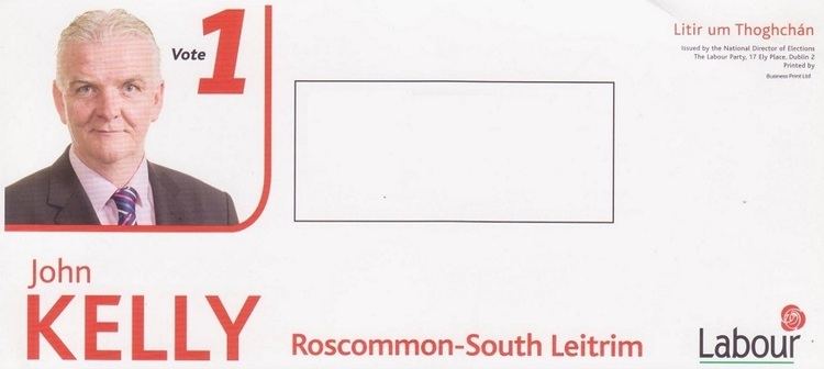 John Kelly (Roscommon politician) Leaflet from John Kelly Labour 2014 Roscommon South Leitrim By