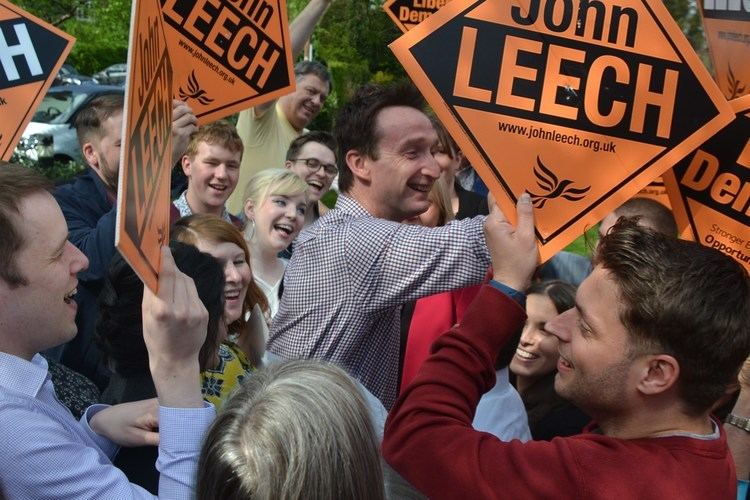John Leech (politician) GE2017 Lib Dem John Leech launches election campaign at Withington HQ